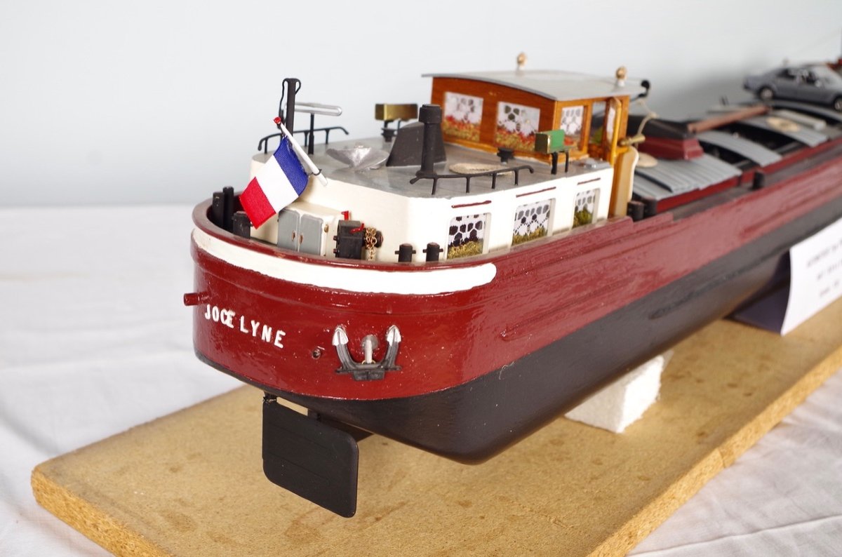 Maquette de péniche : automoteur type Freycinet-photo-7