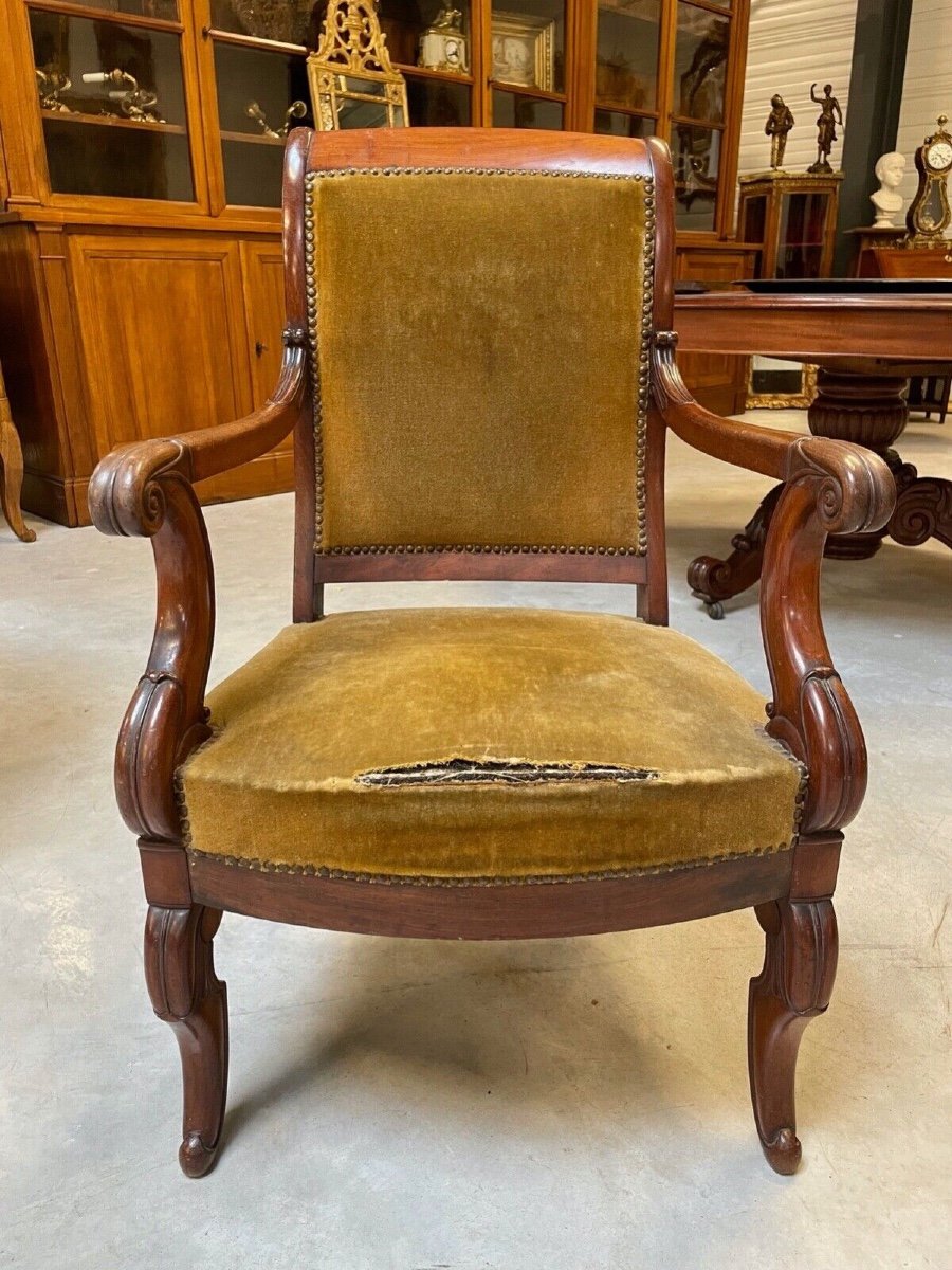 Fauteuil époque Restauration-photo-2