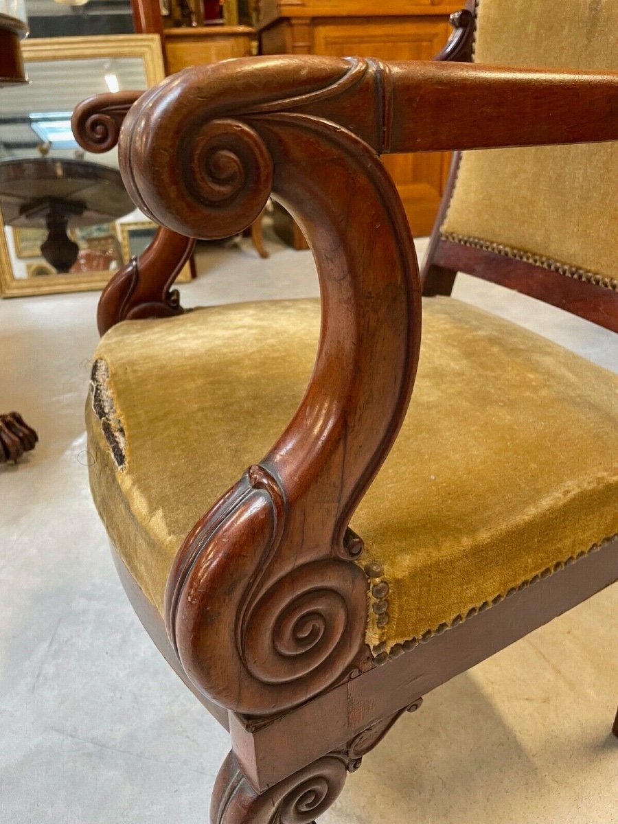 Fauteuil époque Restauration-photo-7