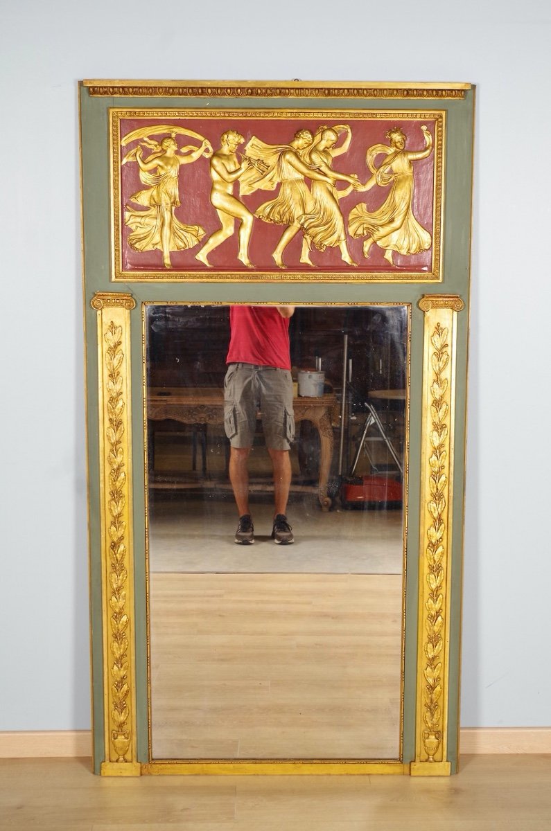 Miroir trumeau époque Empire d'après Raphaël-photo-5