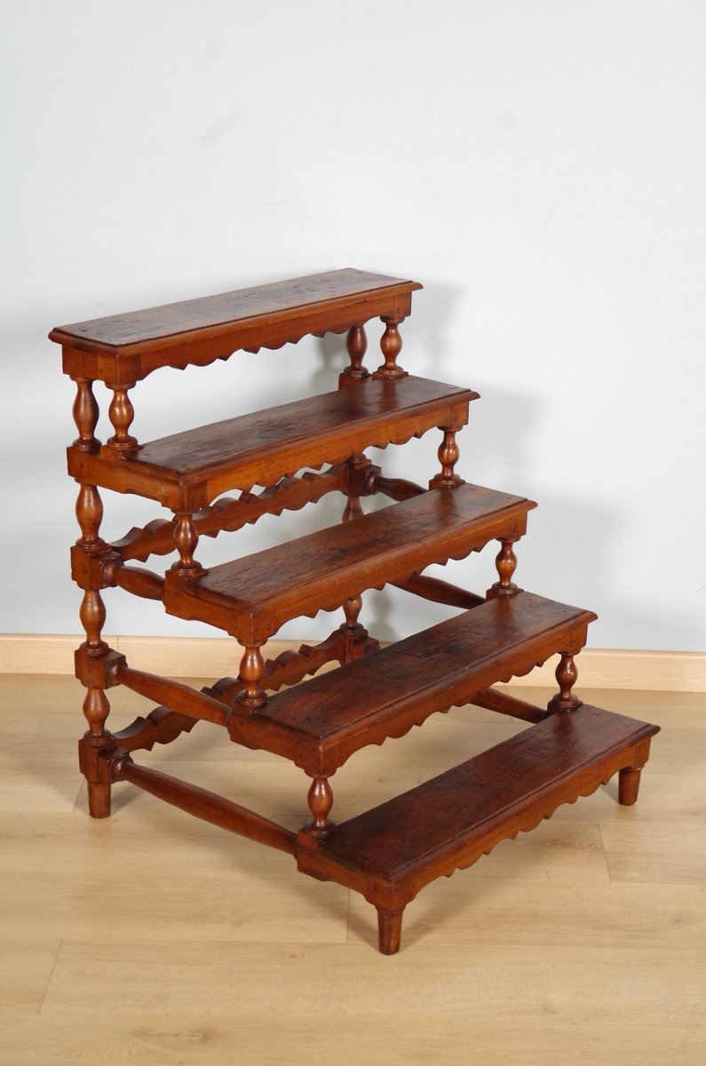 Louis XIII Period Library Staircase-photo-1