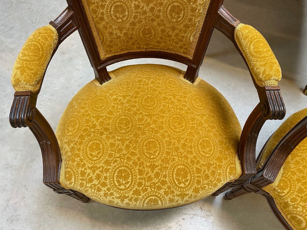 Pair Of Louis XVI Period Armchairs-photo-4