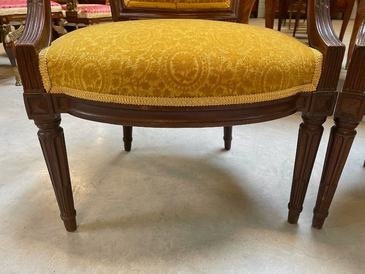 Pair Of Louis XVI Period Armchairs-photo-1