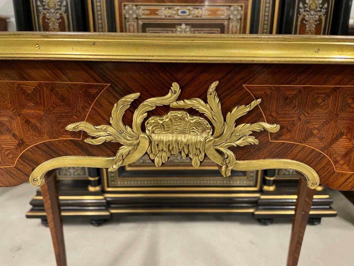 François Linke - Table bureau style Louis XV-photo-2