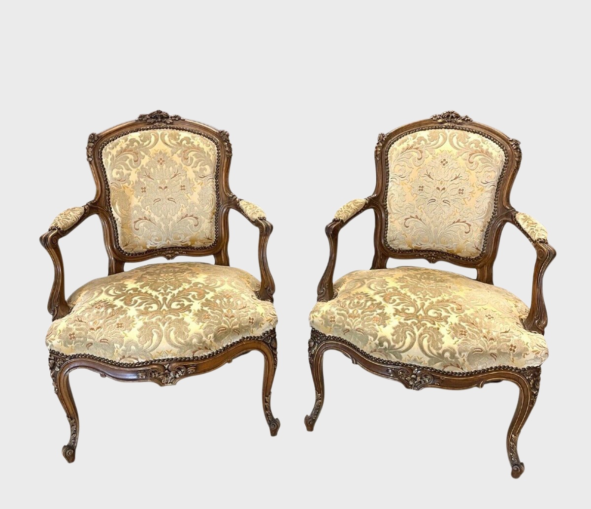 Pair Of Louis XV Style Armchairs