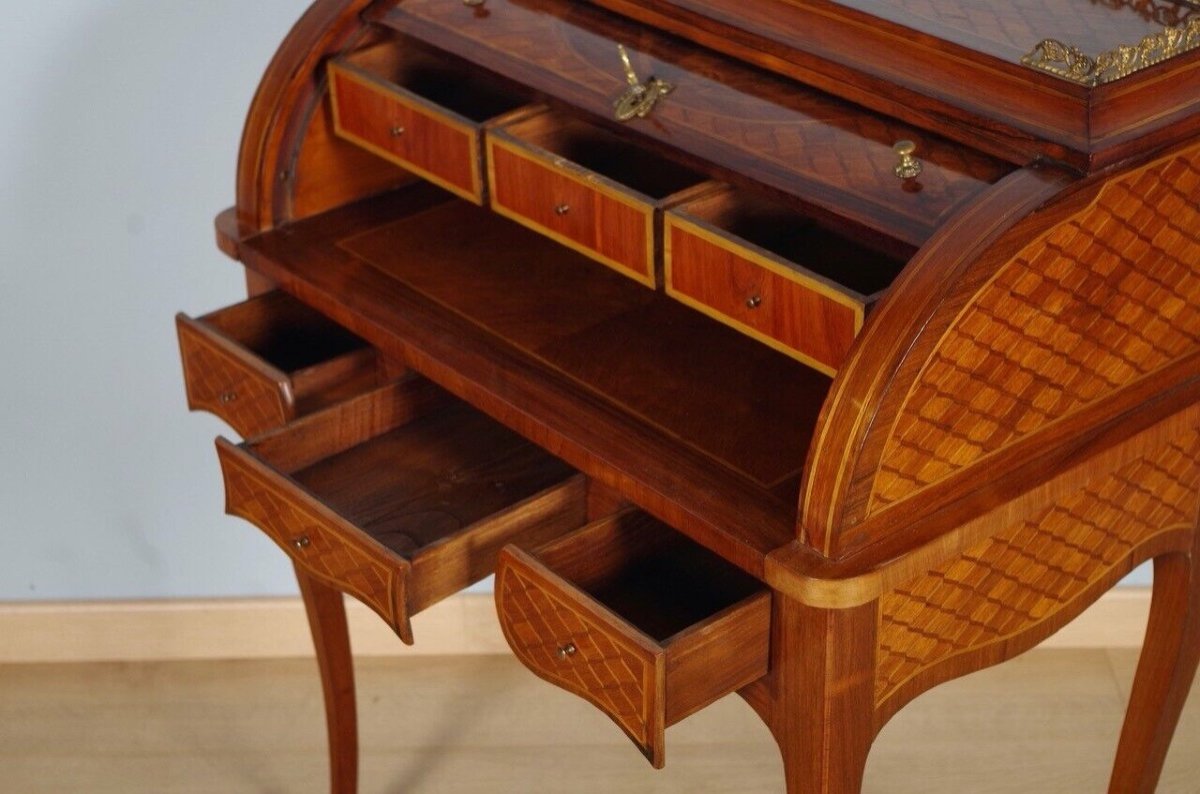 Transition Style Cylinder Desk-photo-3