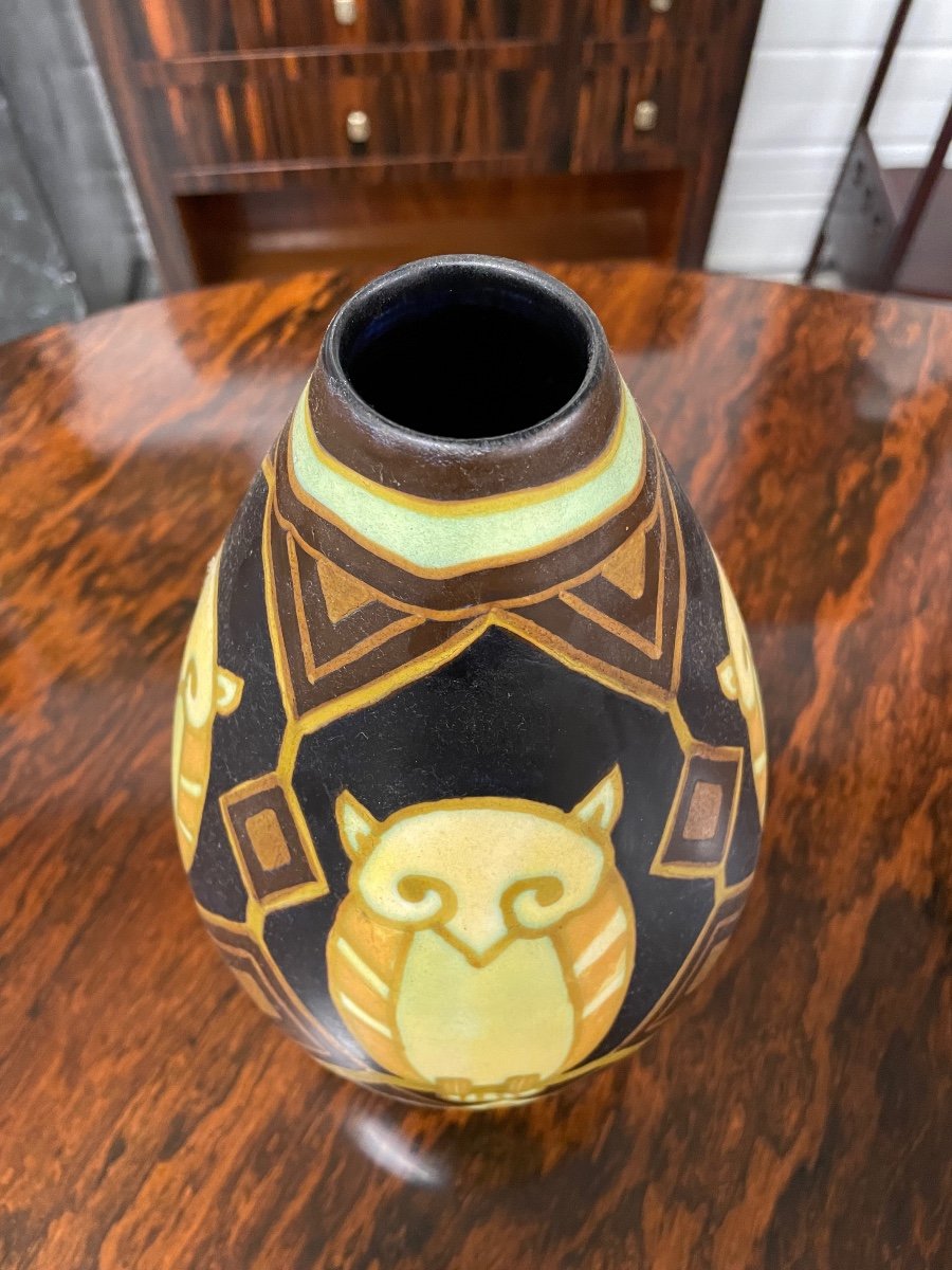 Charles Catteau - Owl Vase-photo-1