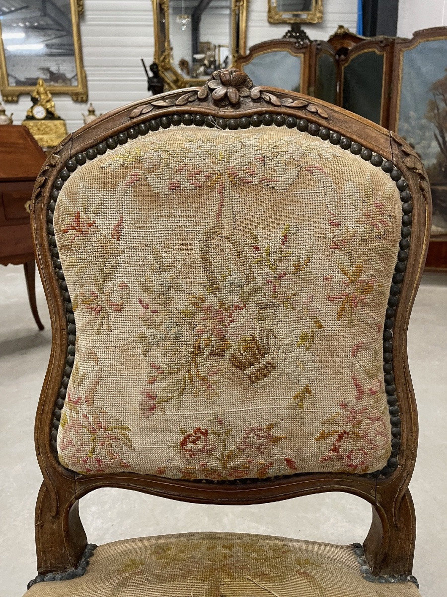 Chaise d'enfant époque Louis XV-photo-3