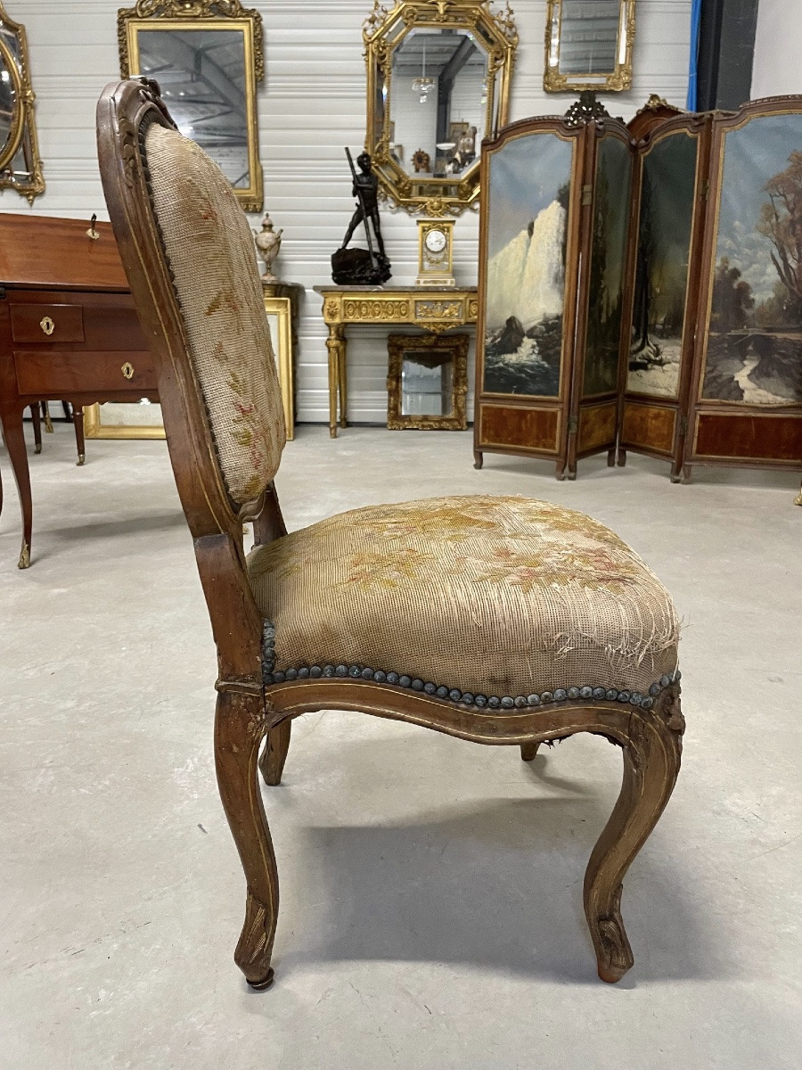 Chaise d'enfant époque Louis XV-photo-6