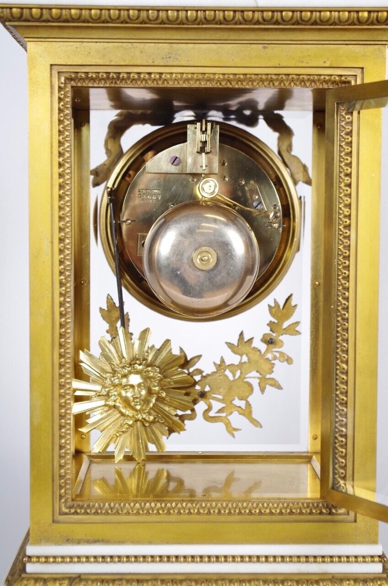 Louis XVI Style Clock Signed Le Roy Et Fils-photo-8