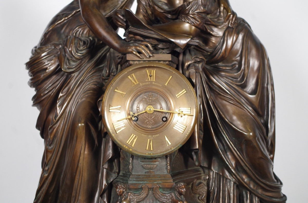 Napoleon III Clock Signed Moreau-photo-4
