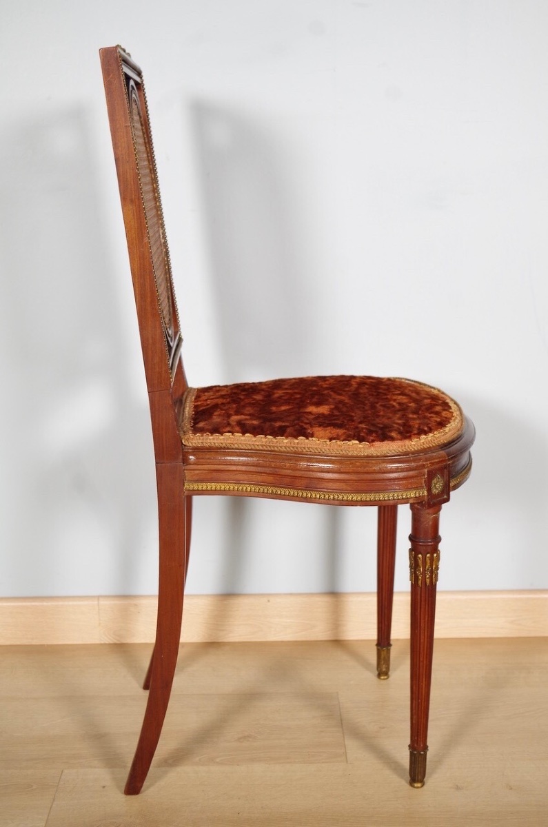Pair Of Louis XVI Style Chairs-photo-6