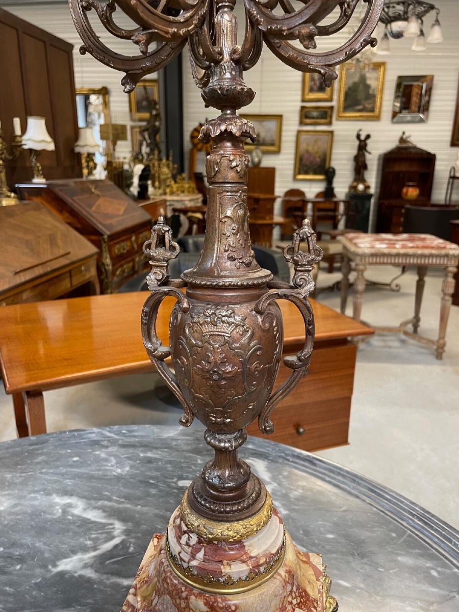 Paire de candélabres Napoléon III-photo-4