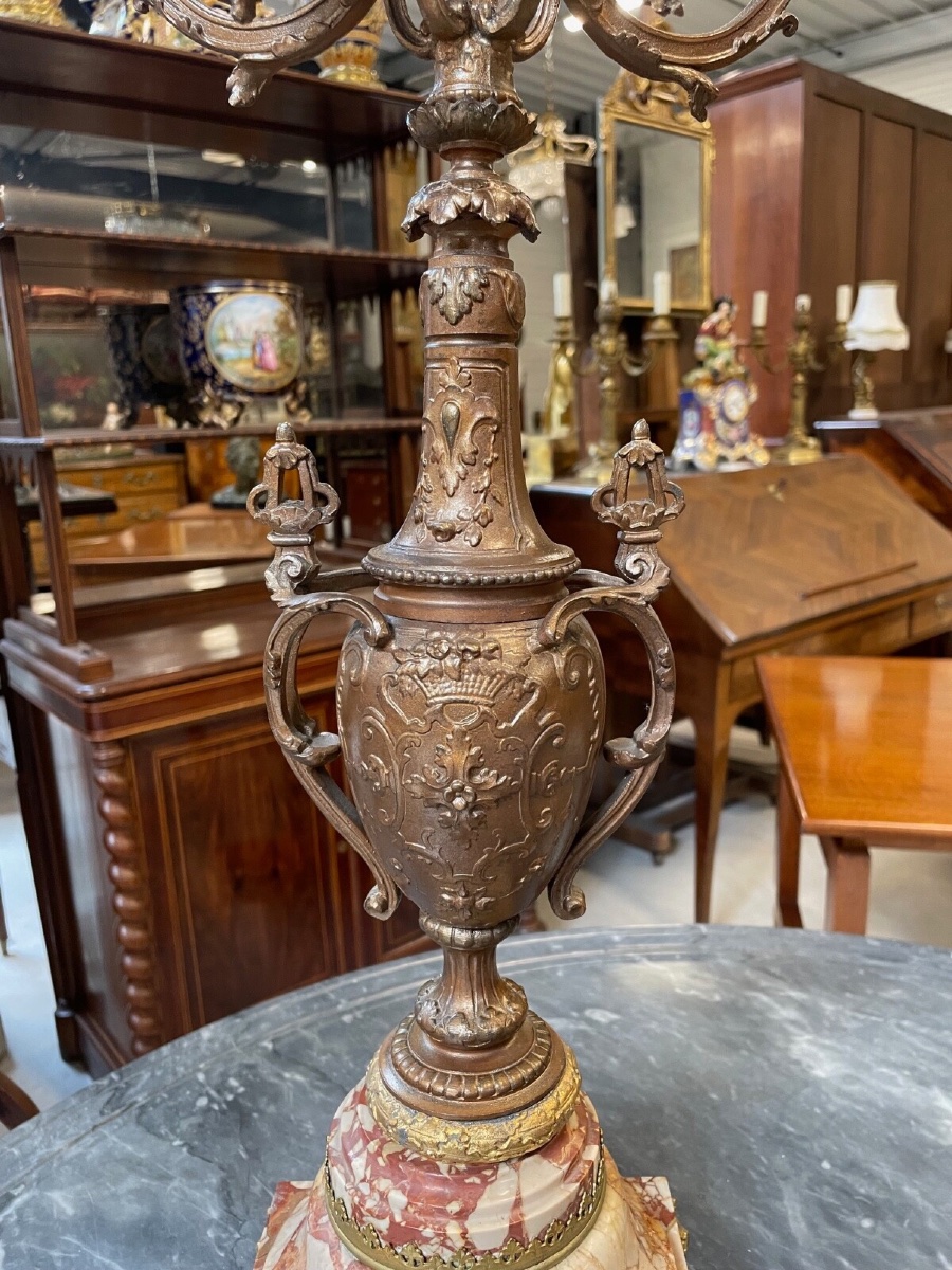 Paire de candélabres Napoléon III-photo-4