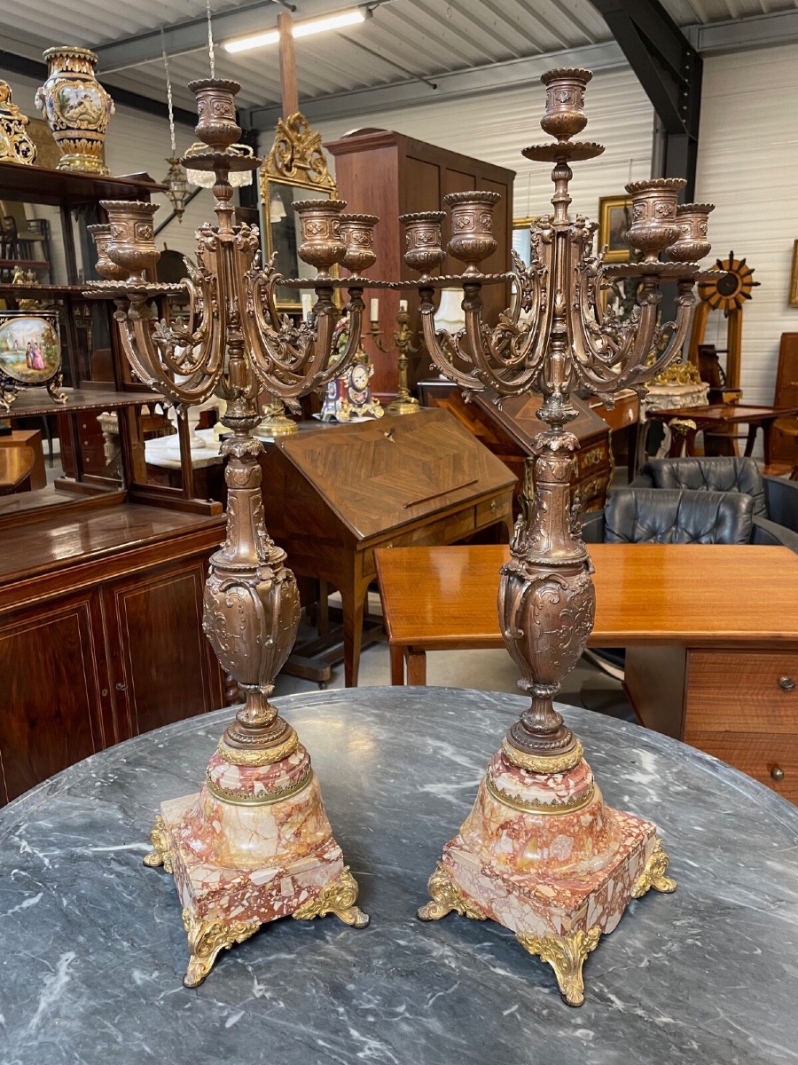 Paire de candélabres Napoléon III-photo-6