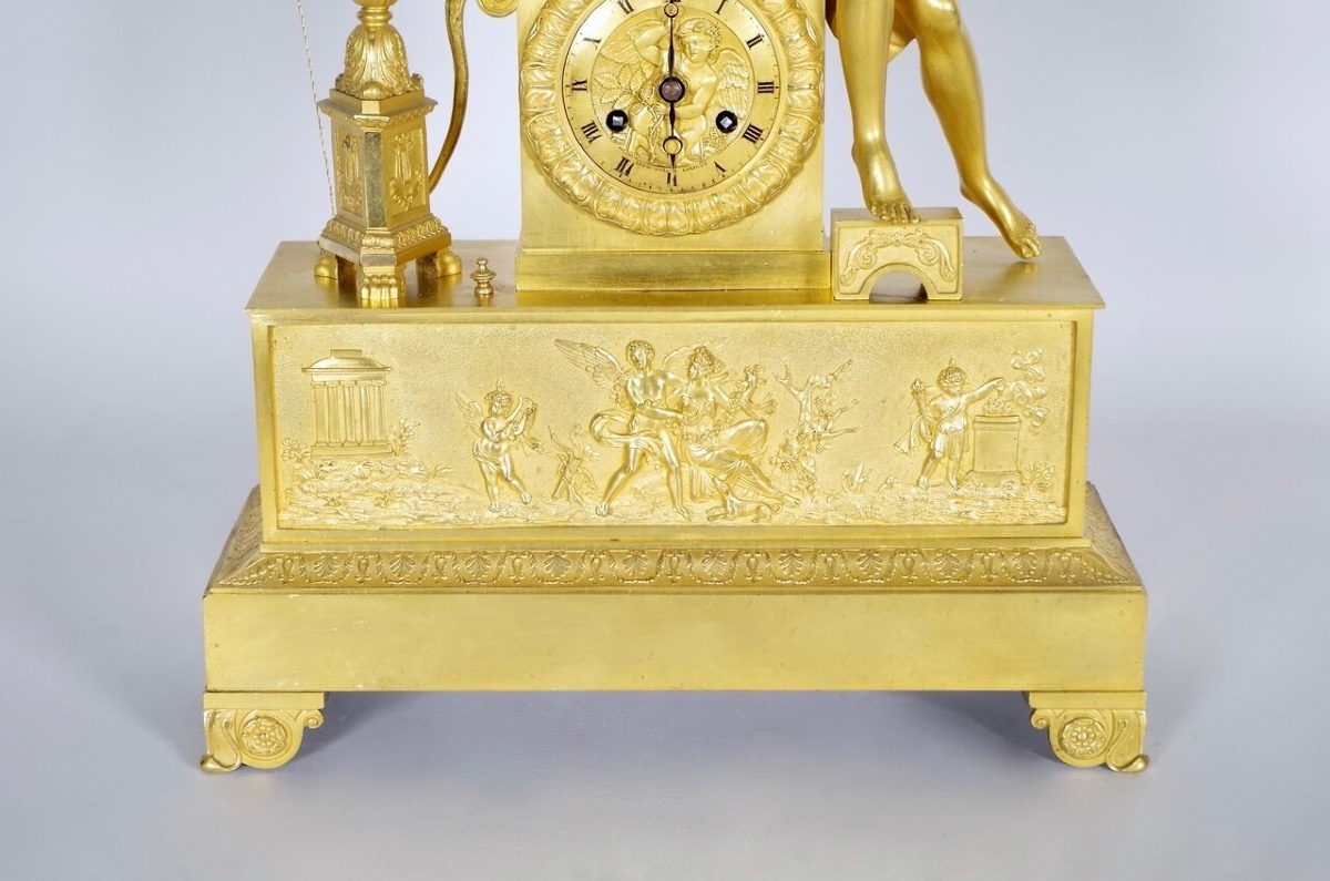 Restoration Period Clock - Allegory Of Love-photo-2