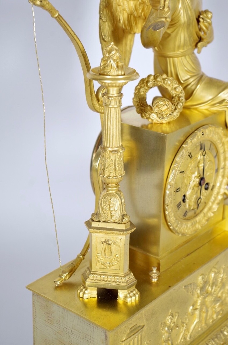 Restoration Period Clock - Allegory Of Love-photo-5