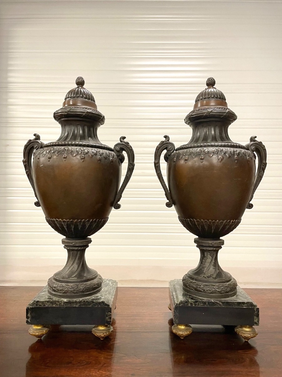 Paire de vases style Louis XVI-photo-3