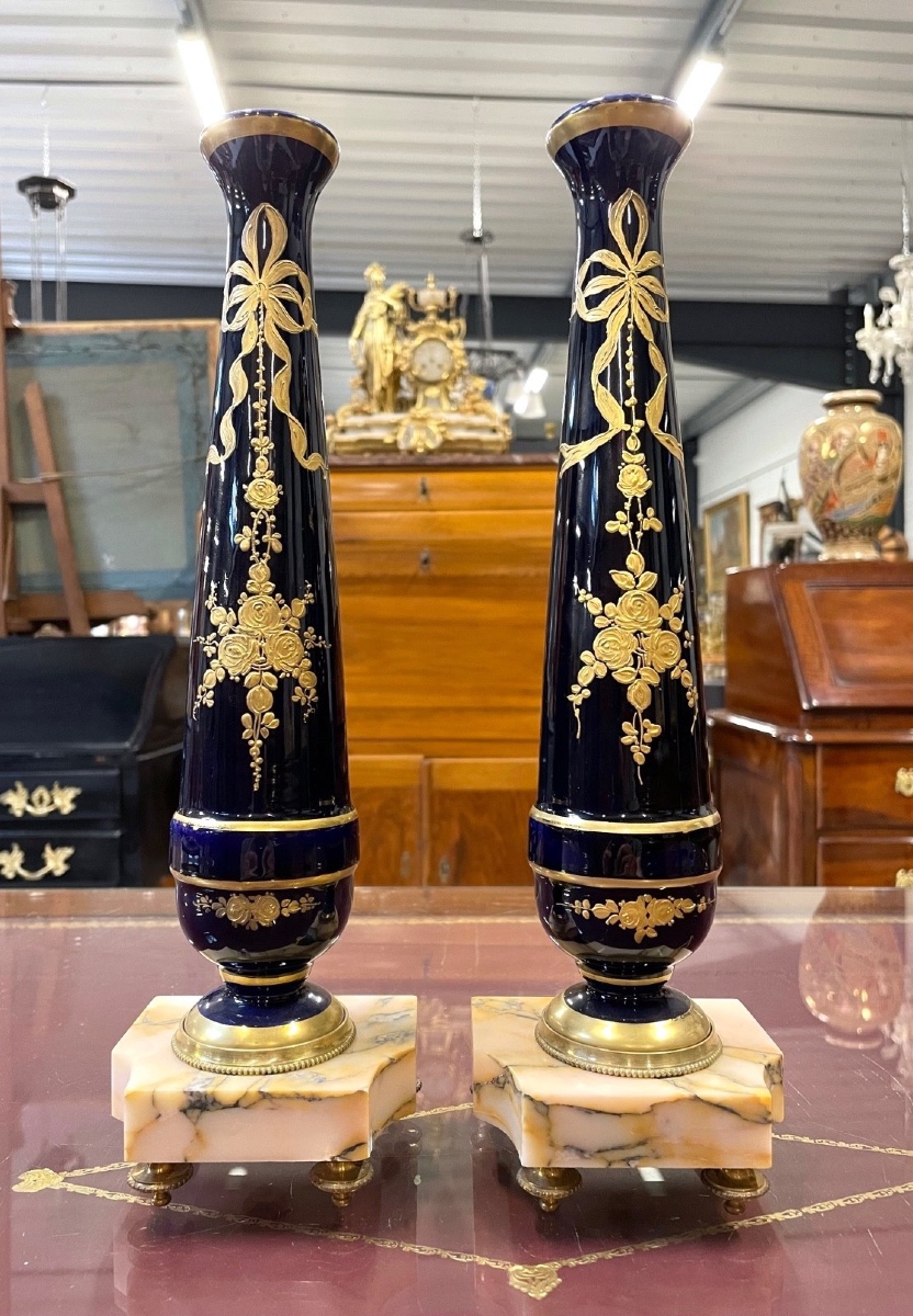 Pair Of Louis XVI Style Vases-photo-2