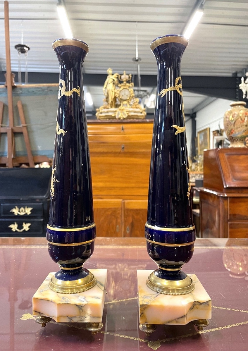 Pair Of Louis XVI Style Vases-photo-4