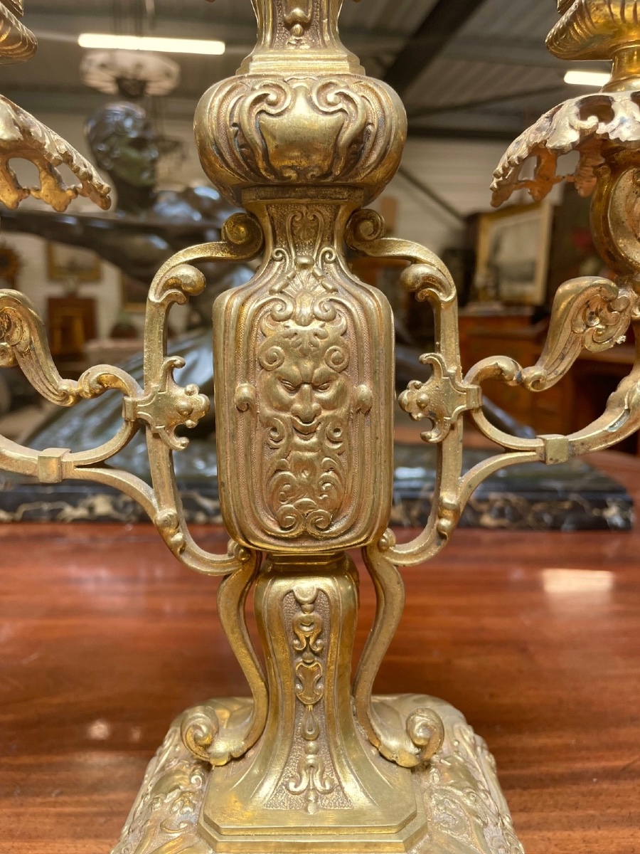 Paire de candélabres style Extrême-Orient-photo-1