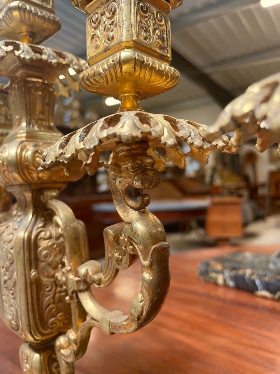 Paire de candélabres style Extrême-Orient-photo-4