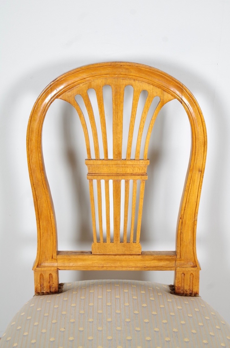 Cinq chaises époque Louis XVI-photo-3