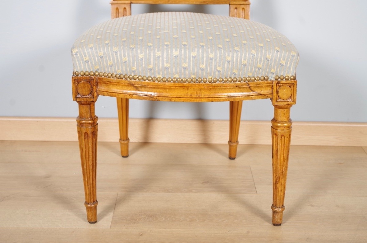 Cinq chaises époque Louis XVI-photo-4