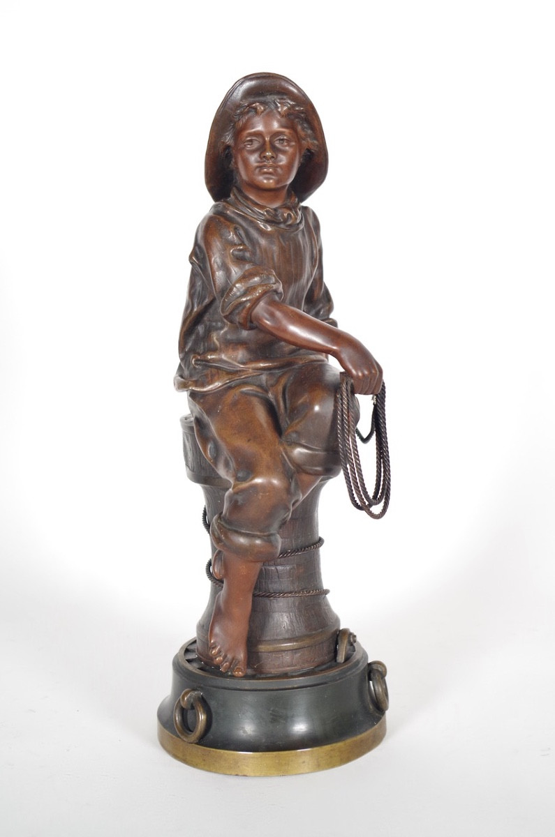 A.Bofill - bronze - jeune marin pêcheur