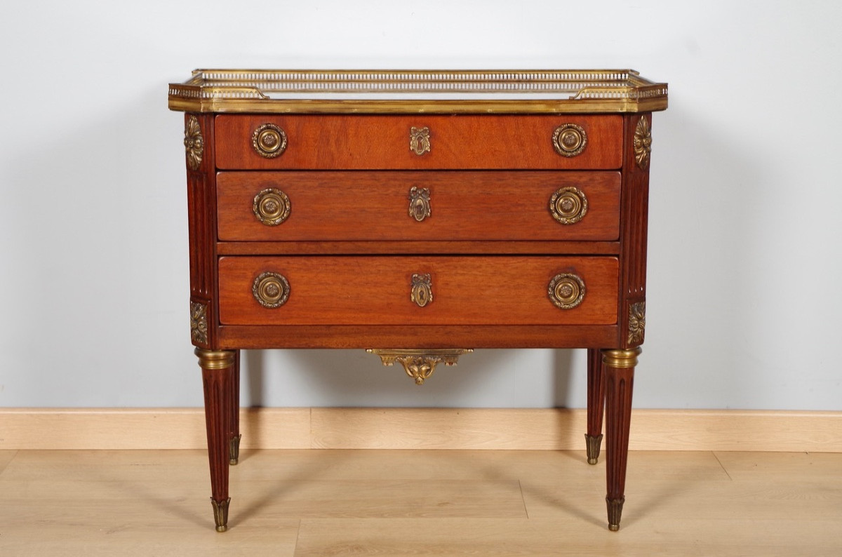 Louis XVI Style Chest Of Drawers-photo-2