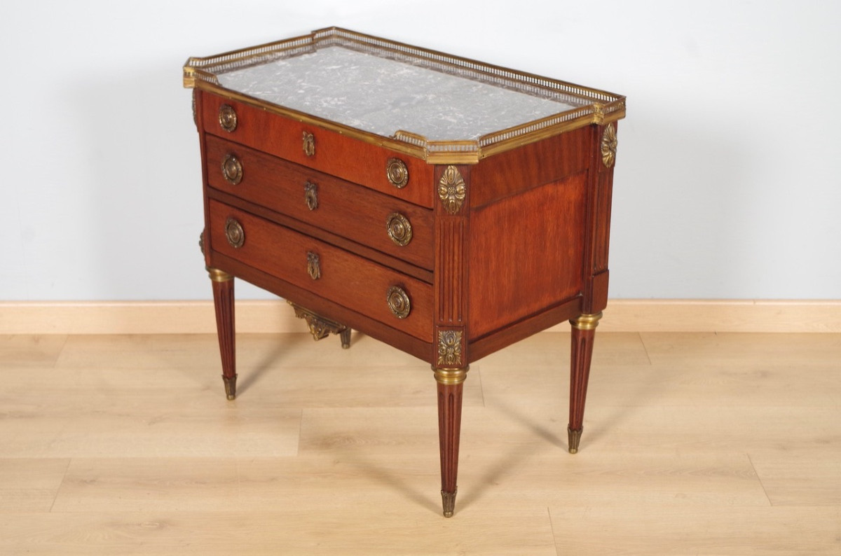 Louis XVI Style Chest Of Drawers-photo-4