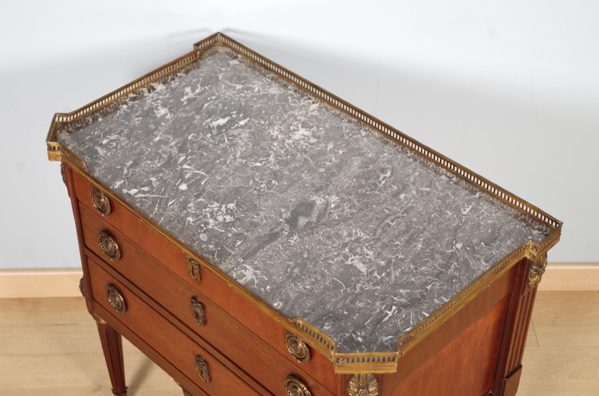Louis XVI Style Chest Of Drawers-photo-1