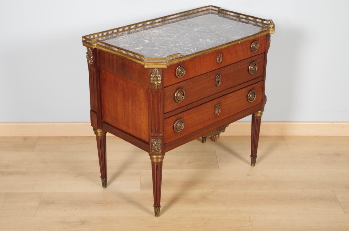 Louis XVI Style Chest Of Drawers-photo-2