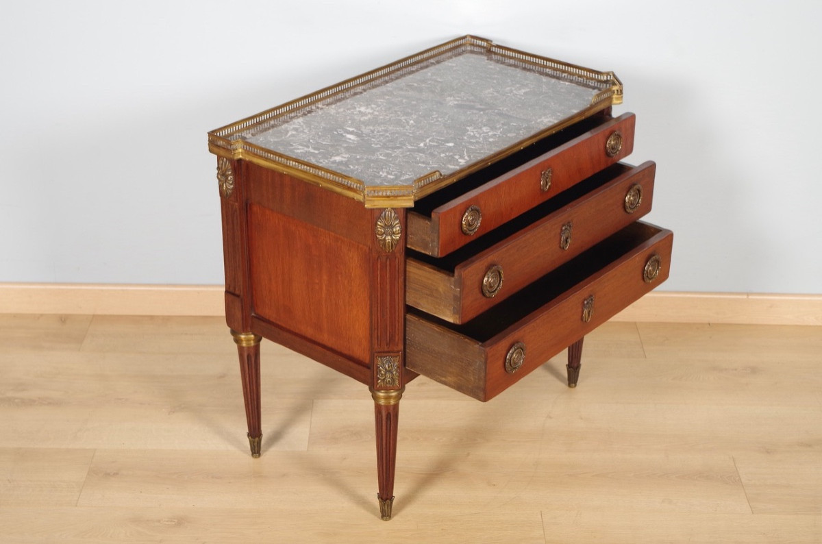 Louis XVI Style Chest Of Drawers-photo-6