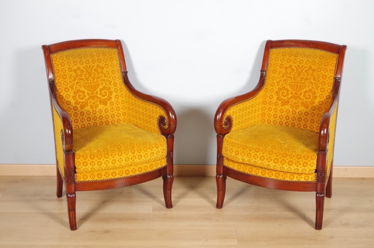 Paire de bergères époque Restauration