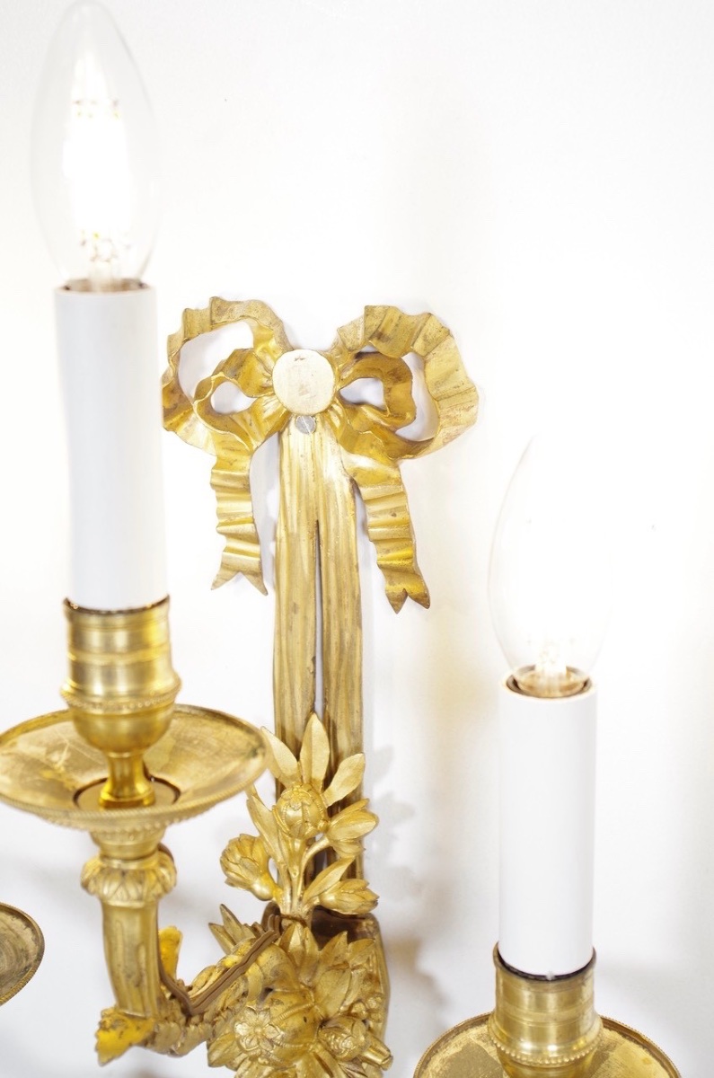 Pair Of Louis XVI Style Wall Sconces-photo-5