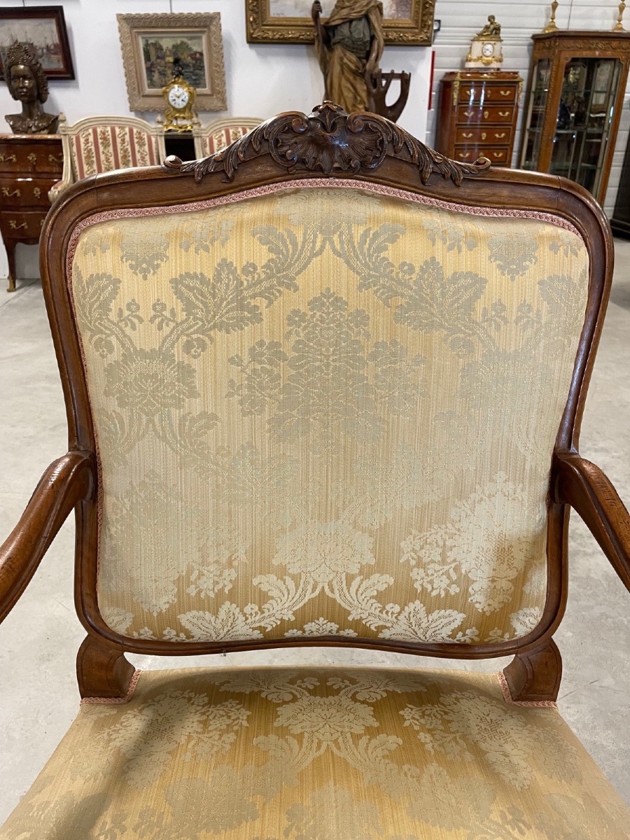 Pair Of Louis XV Style Armchairs-photo-3