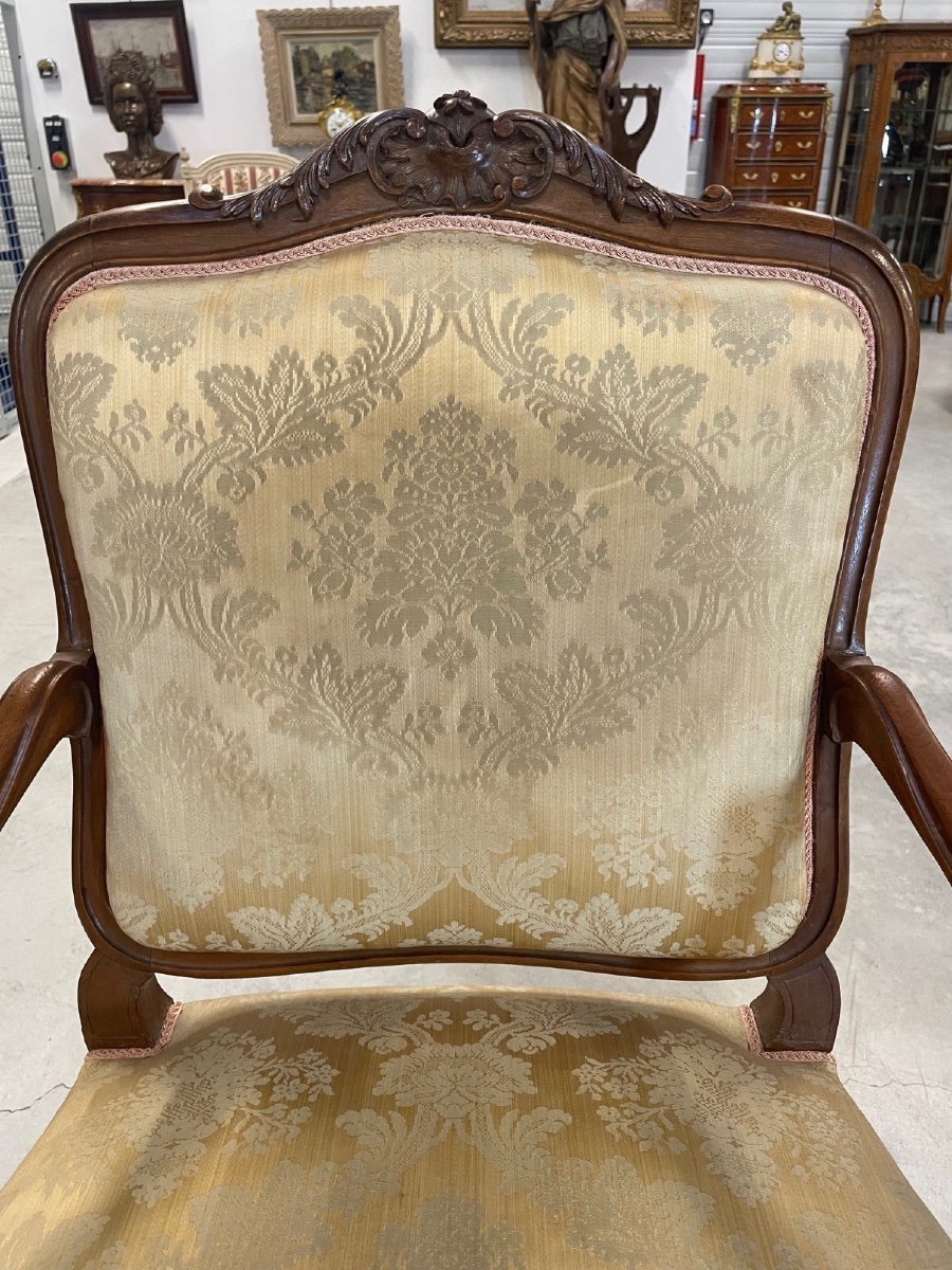 Pair Of Louis XV Style Armchairs-photo-2