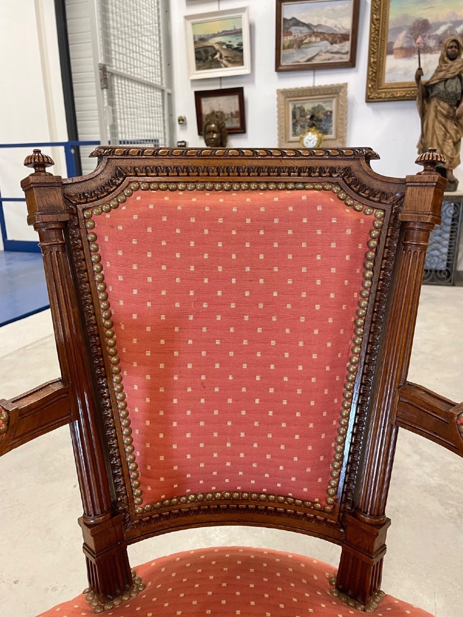 Pair Of Directoire Style Armchairs-photo-3