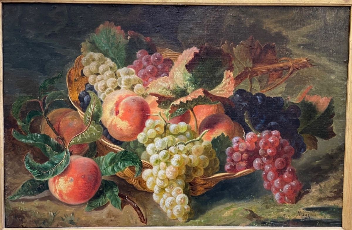 Jean-Pierre LAŸS - Panier de fruits-photo-2