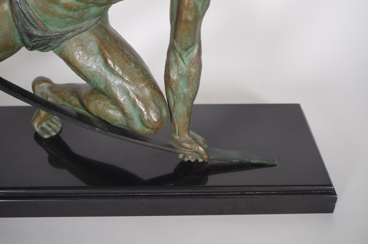 Jean De Roncourt - Art Deco Sculpture-photo-4