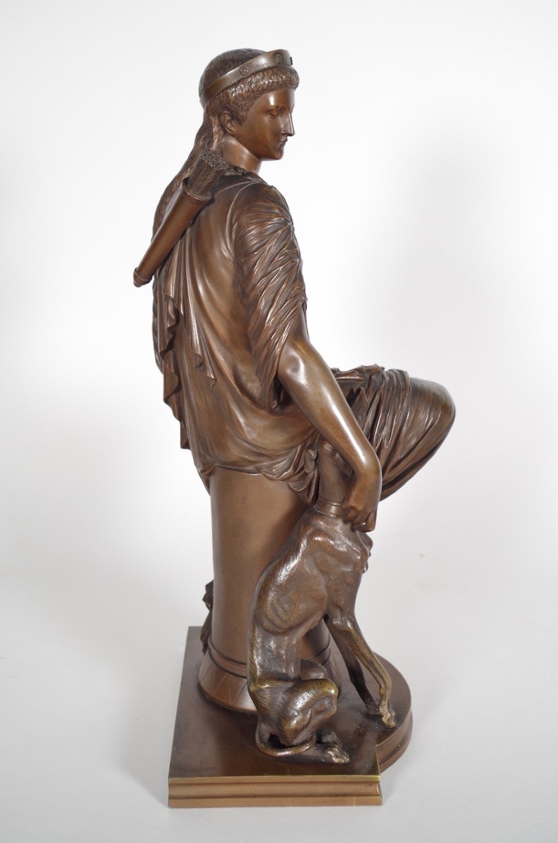 Auguste Joseph Peiffer - Diane chasseresse-photo-3