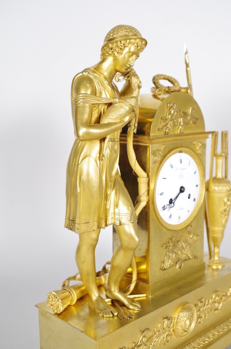 Empire Period Clock Signed Dupuis In Paris-photo-5