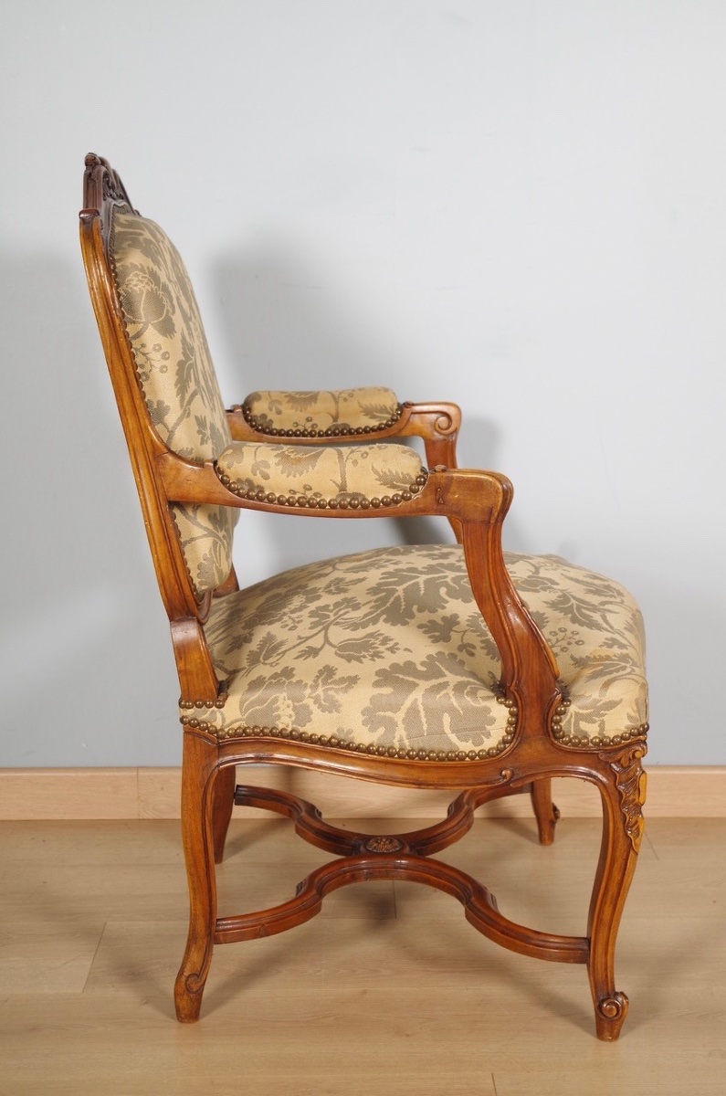 Paire de fauteuils style Louis XV-photo-7