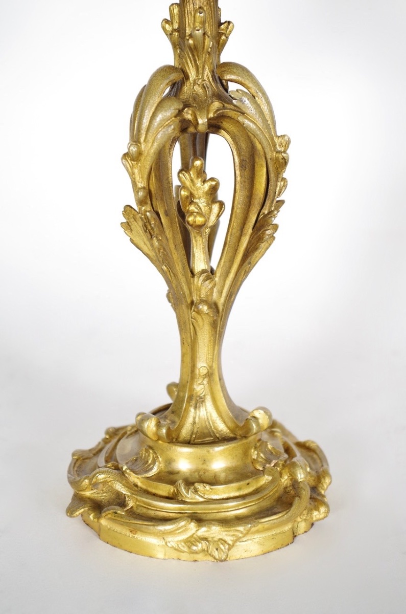 Paire de candélabres style Louis XV-photo-3