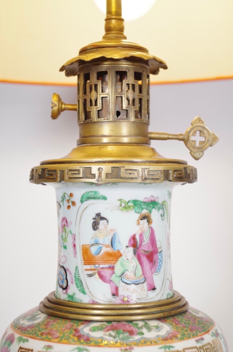 Canton Porcelain Lamp-photo-1