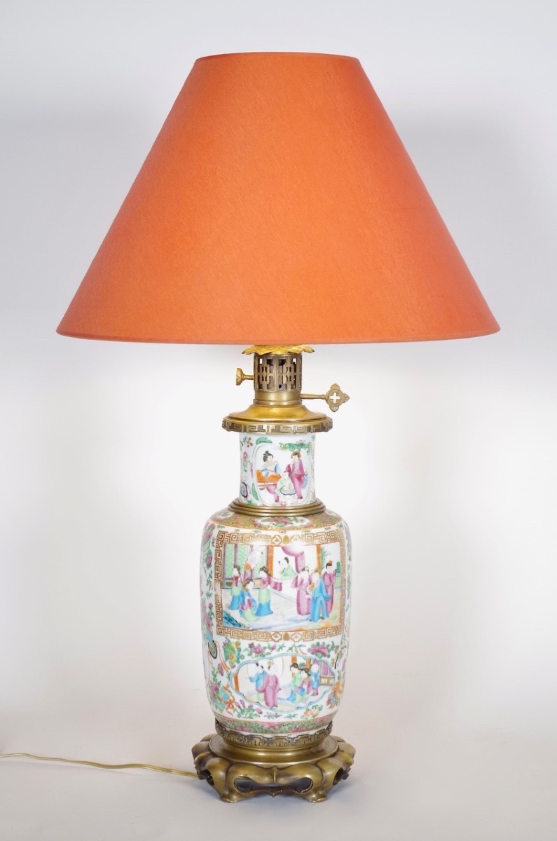 Canton Porcelain Lamp
