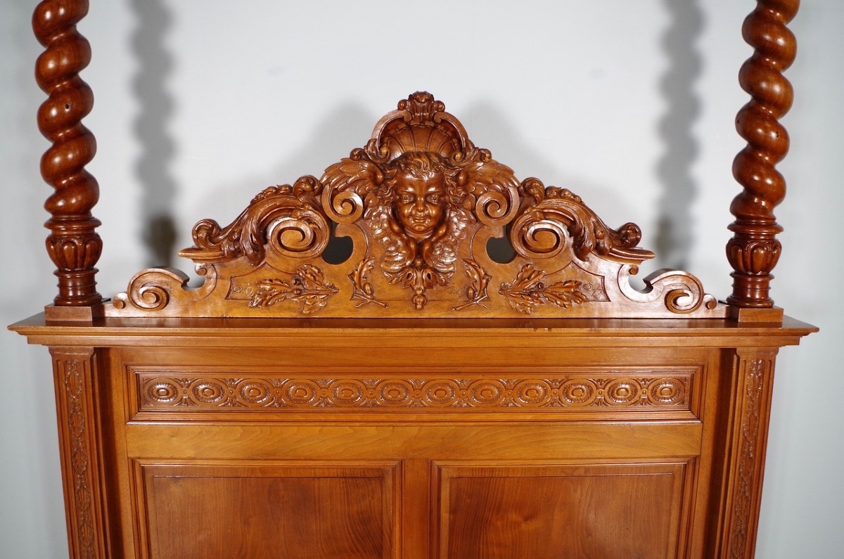 Honoré Dufin - Renaissance Style Four-poster Bed-photo-4