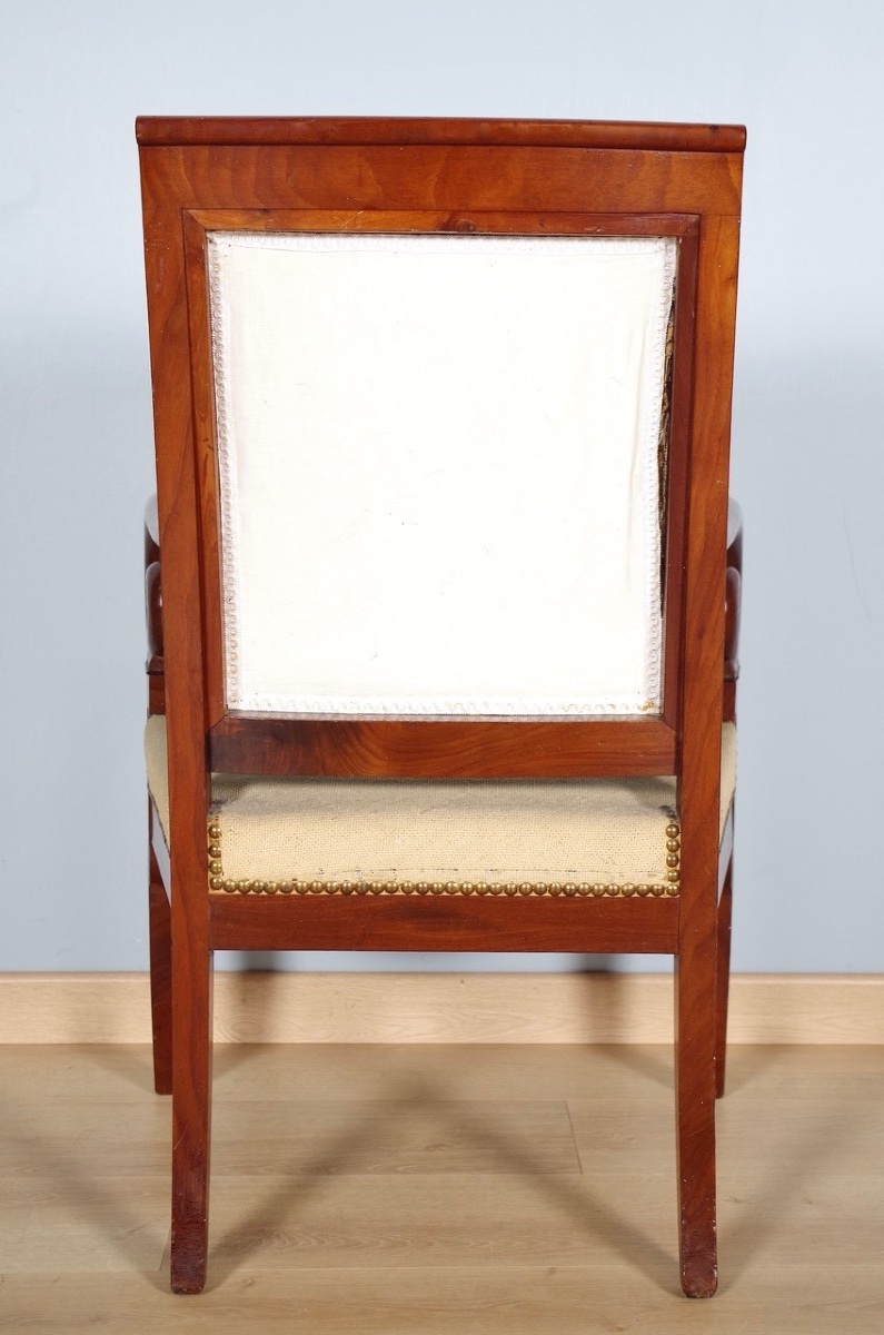 Salon douze fauteuils paire de canapés époque Restauration-photo-8