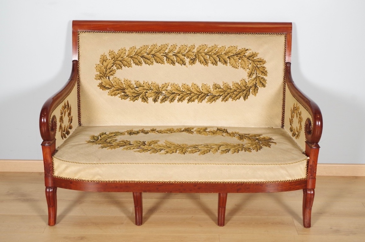 Paire de canapés époque Restauration-photo-3